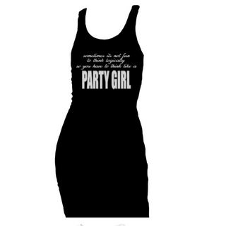 BLACK PARTY GIRL DRESS