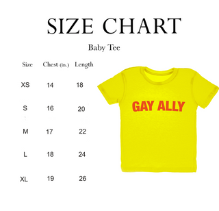GAY ALLY BABY TEE