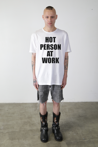 HOT PERSON AT WORK ADULT TEE